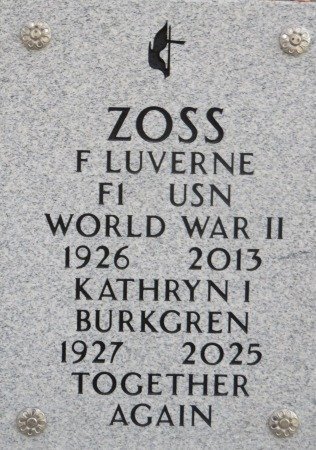 ZOSS, F LUVERNE - Dallas County, Iowa | F LUVERNE ZOSS 