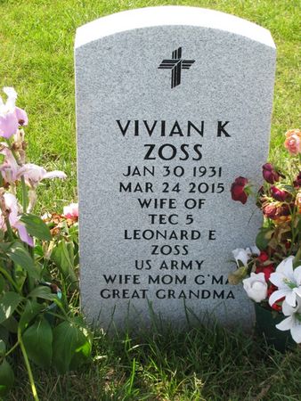 RICKLEFS ZOSS, VIVIAN K - Dallas County, Iowa | VIVIAN K RICKLEFS ZOSS 