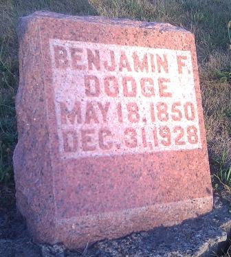 DODGE, BENJAMIN F - Davis County, Iowa | BENJAMIN F DODGE 