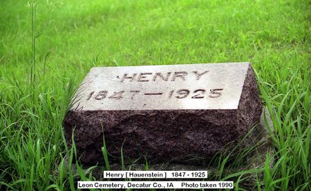 HAUENSTEIN, HENRY - Decatur County, Iowa | HENRY HAUENSTEIN 