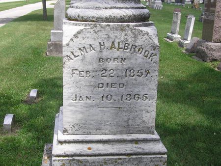 ALBROOK, ALMA - Delaware County, Iowa | ALMA ALBROOK 