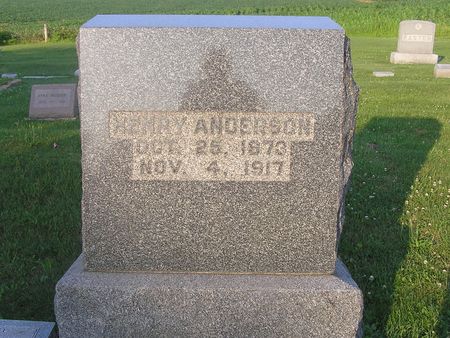 ANDERSON, HENRY - Delaware County, Iowa | HENRY ANDERSON 
