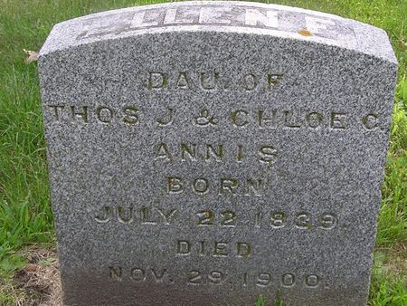 ANNIS, ELLEN E. - Delaware County, Iowa | ELLEN E. ANNIS 