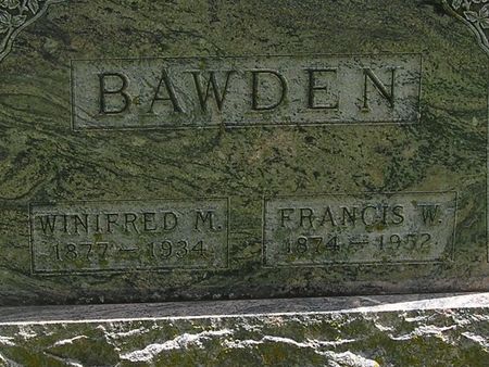 BAWDEN, FRANCIS W. - Delaware County, Iowa | FRANCIS W. BAWDEN 