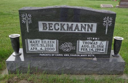 BECKMANN, MARY EILEEN - Delaware County, Iowa | MARY EILEEN BECKMANN 