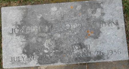 BEHAN, JOSEPH HAROLD - Delaware County, Iowa | JOSEPH HAROLD BEHAN 