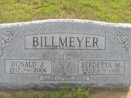 BILLMEYER, BERDETTA M. - Delaware County, Iowa | BERDETTA M. BILLMEYER 