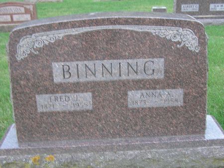 BINNING, FRED J. - Delaware County, Iowa | FRED J. BINNING 