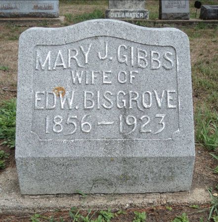 GIBBS BISGROVE, MARY J. - Delaware County, Iowa | MARY J. GIBBS BISGROVE 