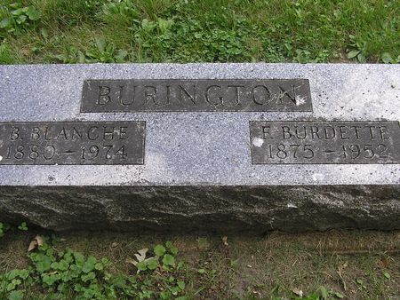 BURINGTON, B. BLANCHE - Delaware County, Iowa | B. BLANCHE BURINGTON 