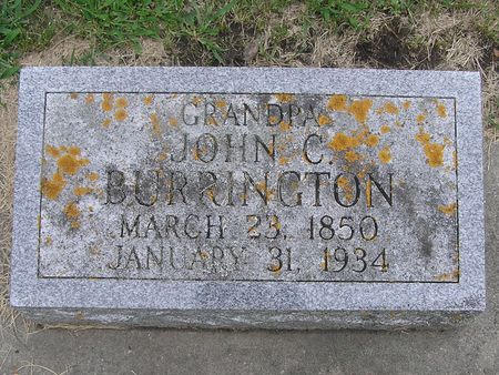 BURRINGTON, JOHN C. - Delaware County, Iowa | JOHN C. BURRINGTON 
