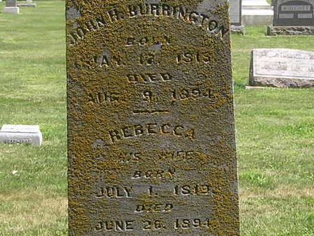 BURRINGTON, REBECCA - Delaware County, Iowa | REBECCA BURRINGTON 