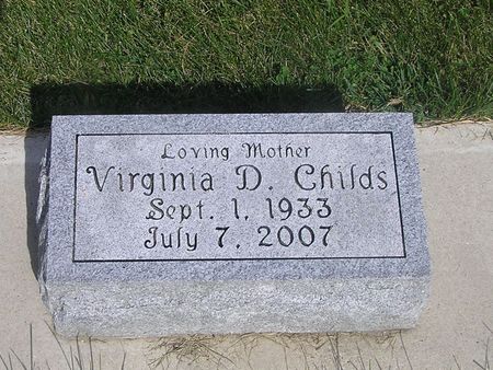 CHILDS, VIRGINIA D. - Delaware County, Iowa | VIRGINIA D. CHILDS 