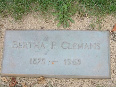 CLEMANS, BERTHA - Delaware County, Iowa | BERTHA CLEMANS 