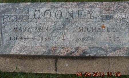 COONEY, MICHAEL FRANCIS - Delaware County, Iowa | MICHAEL FRANCIS COONEY 
