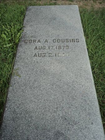 COUSINS, CORA A. - Delaware County, Iowa | CORA A. COUSINS 