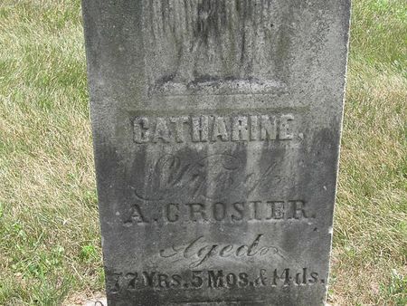 CROSIER, CATHARINE - Delaware County, Iowa | CATHARINE CROSIER 