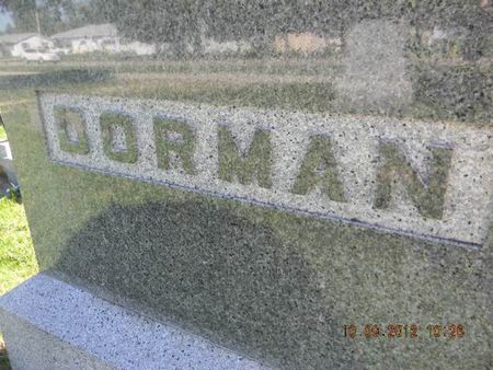DORMAN, FAMILY STONE - Delaware County, Iowa | FAMILY STONE DORMAN 