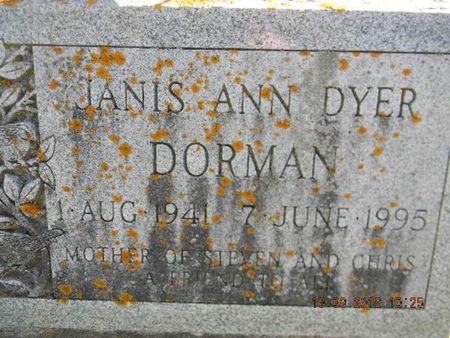 DYER DORMAN, JANIS ANN - Delaware County, Iowa | JANIS ANN DYER DORMAN 