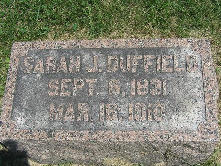 DUFFIELD, SARAH J. - Delaware County, Iowa | SARAH J. DUFFIELD 
