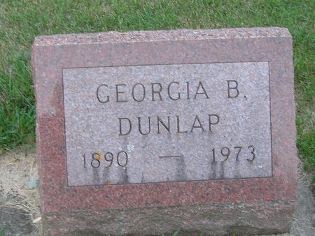 DUNLAP, GEORGIA B. - Delaware County, Iowa | GEORGIA B. DUNLAP 