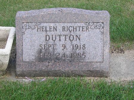 RICHTER DUTTON, HELEN - Delaware County, Iowa | HELEN RICHTER DUTTON 