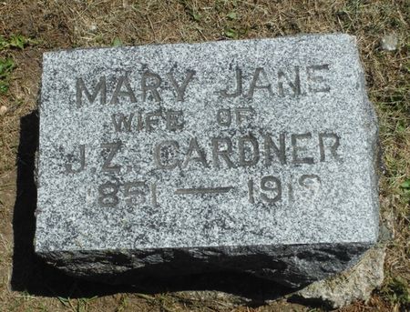 GARDNER, MARY JANE - Delaware County, Iowa | MARY JANE GARDNER 