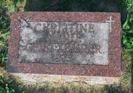 GEISTKEMPER, CHRISTINE MARIE - Delaware County, Iowa | CHRISTINE MARIE GEISTKEMPER 