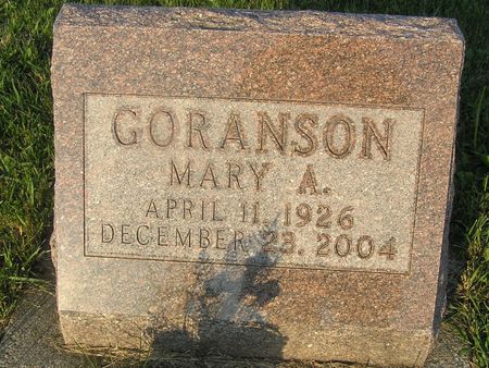 GORANSON, MARY A. - Delaware County, Iowa | MARY A. GORANSON 
