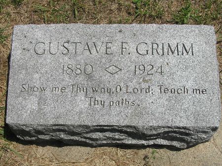 GRIMM, GUSTAVE F. - Delaware County, Iowa | GUSTAVE F. GRIMM 