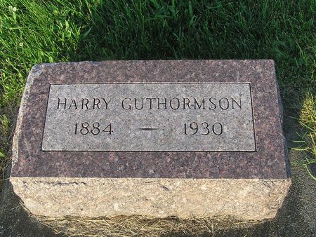 GUTHORMSON, HARRY - Delaware County, Iowa | HARRY GUTHORMSON 