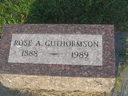 GUTHORMSON, ROSE - Delaware County, Iowa | ROSE GUTHORMSON 