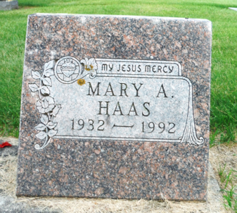 HAAS, MARY A. - Delaware County, Iowa | MARY A. HAAS 