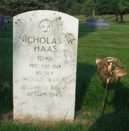 HAAS, NICHOLAS W. - Delaware County, Iowa | NICHOLAS W. HAAS 