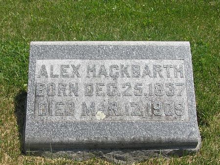 HACKBARTH, ALEX - Delaware County, Iowa | ALEX HACKBARTH 