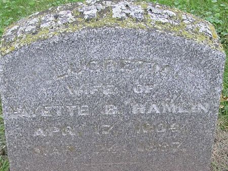 HAMLIN, LUCRETIA - Delaware County, Iowa | LUCRETIA HAMLIN 