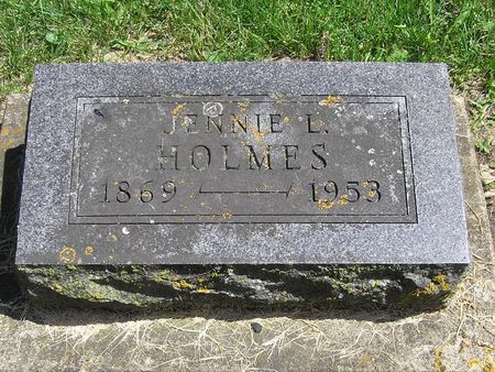 HOLMES, JENNIE L. - Delaware County, Iowa | JENNIE L. HOLMES 