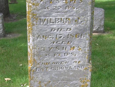 HOWLAND, WILBUR J. - Delaware County, Iowa | WILBUR J. HOWLAND 