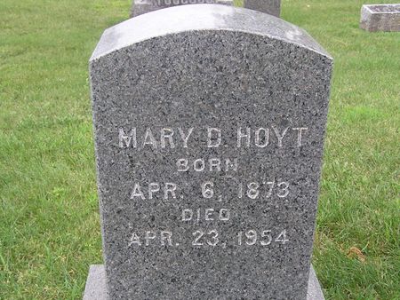 HOYT, MARY D. - Delaware County, Iowa | MARY D. HOYT 