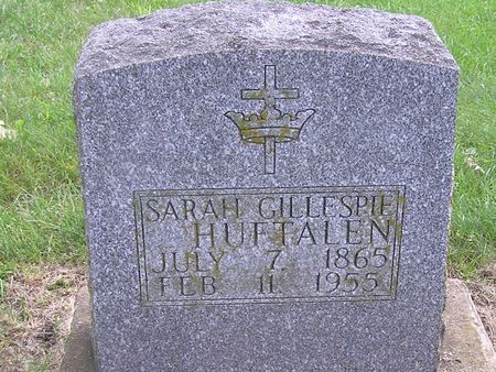 GILLESPIE HUFTALEN, SARAH - Delaware County, Iowa | SARAH GILLESPIE HUFTALEN 