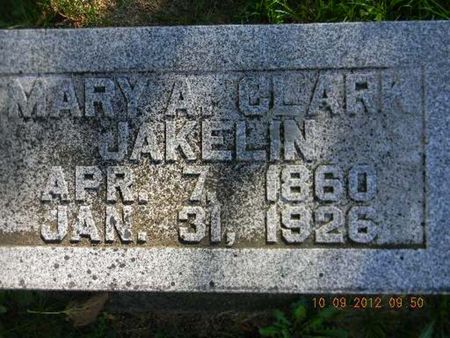 CLARK JAKELIN, MARY A. - Delaware County, Iowa | MARY A. CLARK JAKELIN 