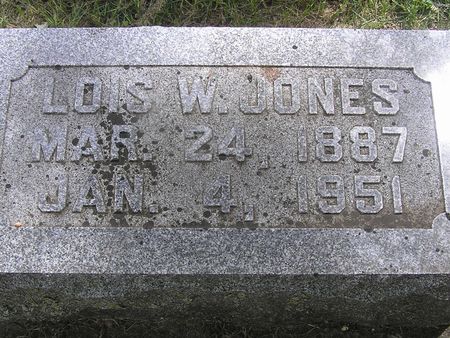 JONES, LOIS W. - Delaware County, Iowa | LOIS W. JONES 
