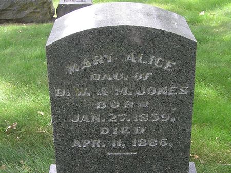 JONES, MARY ALICE - Delaware County, Iowa | MARY ALICE JONES 