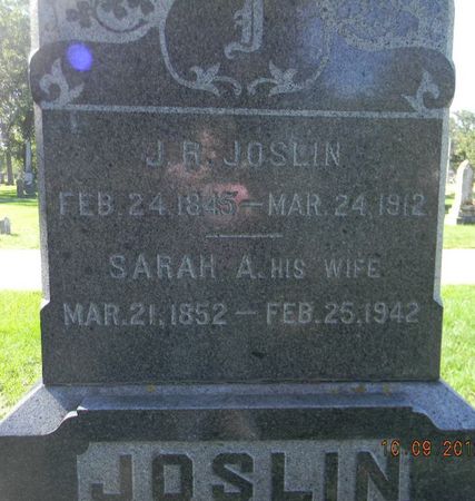 WRIGHT JOSLIN, SARAH A. - Delaware County, Iowa | SARAH A. WRIGHT JOSLIN 