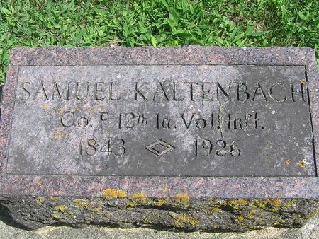 KALTENBACH, SAMUEL - Delaware County, Iowa | SAMUEL KALTENBACH 