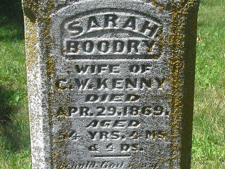 BOODRY KENNY, SARAH - Delaware County, Iowa | SARAH BOODRY KENNY 