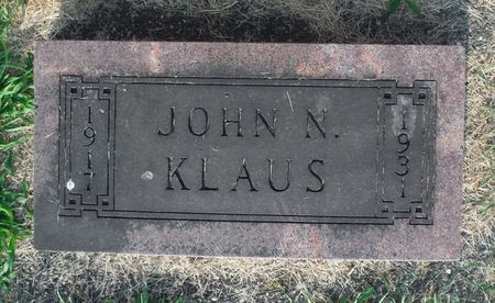 KLAUS, JOHN NORTON - Delaware County, Iowa | JOHN NORTON KLAUS 