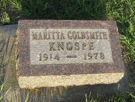 KNOSPE, MARITTA - Delaware County, Iowa | MARITTA KNOSPE 