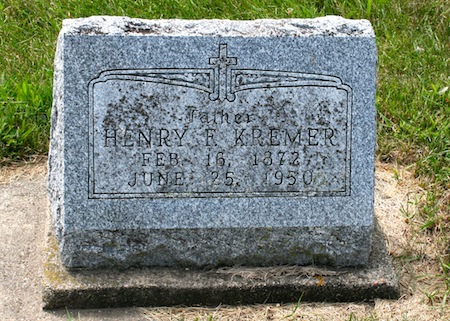 KREMER, HENRY F. - Delaware County, Iowa | HENRY F. KREMER 