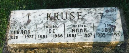 KRUSE, ANNA - Delaware County, Iowa | ANNA KRUSE 